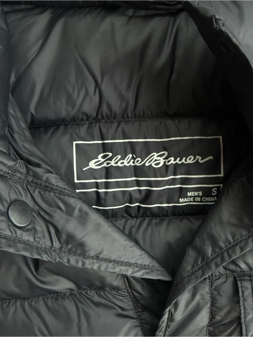 Eddie Baue Black Quilted Packable Puffer Jacket - Picture 2 of 2
